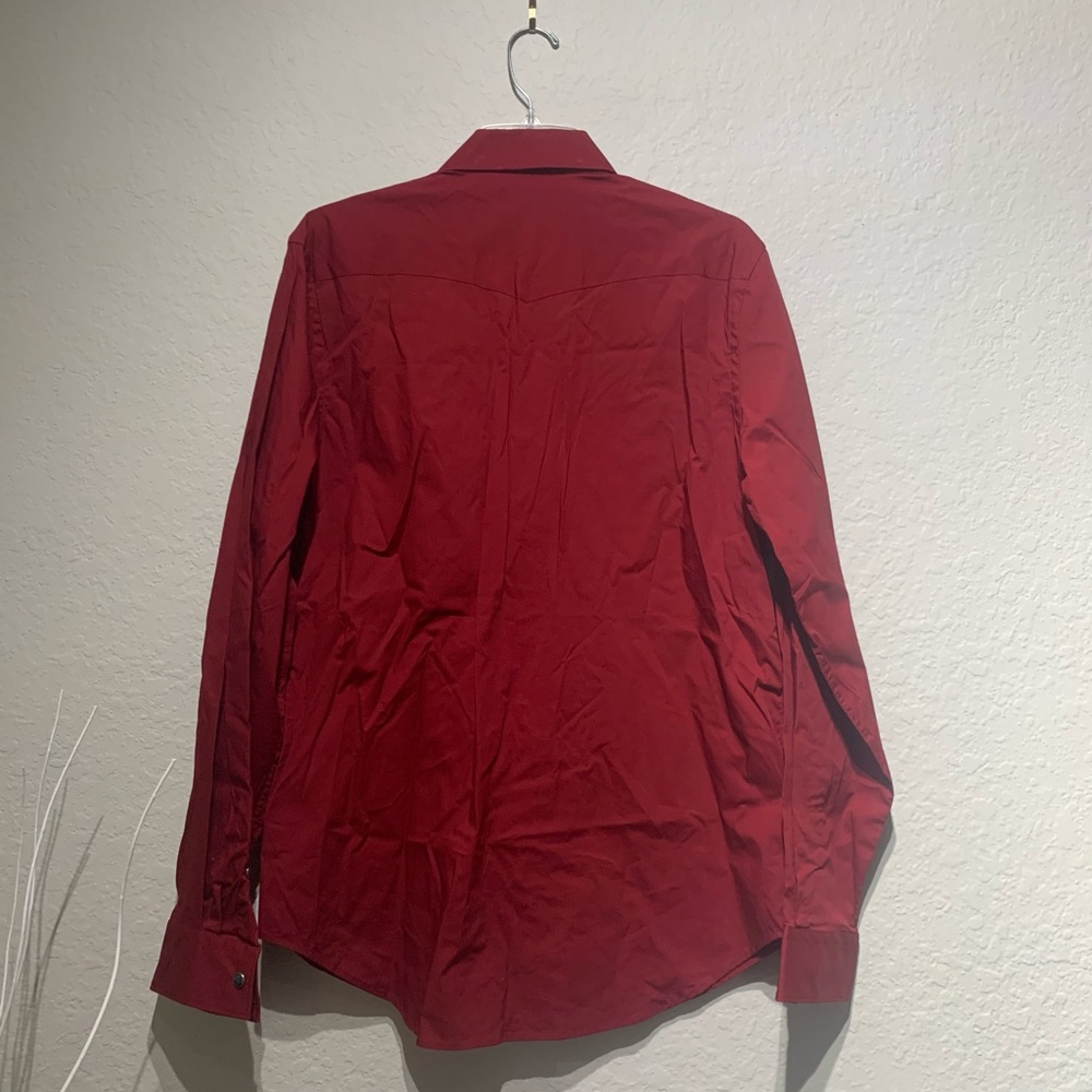 Express / Red Button Up / Size M - image 3